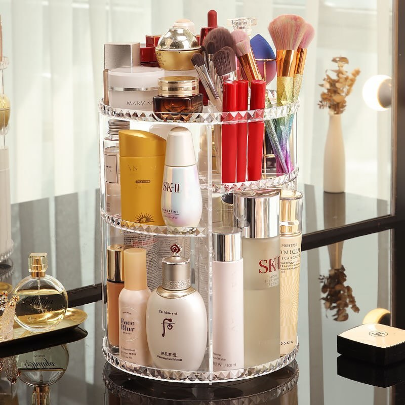 360Β° Rotating Makeup Organizer