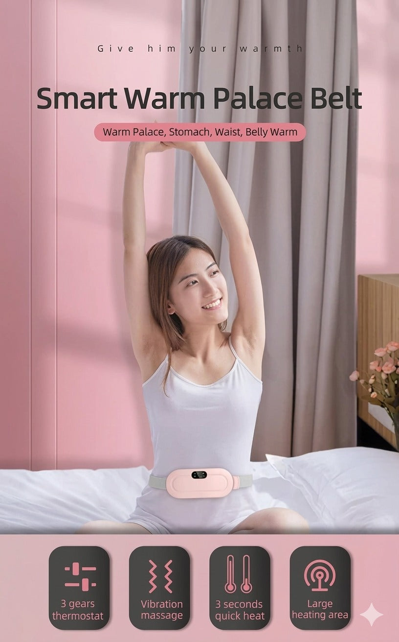 CrampFreeβ’ Instant Period Pain Relief Belt β Heat & Massage Therapy