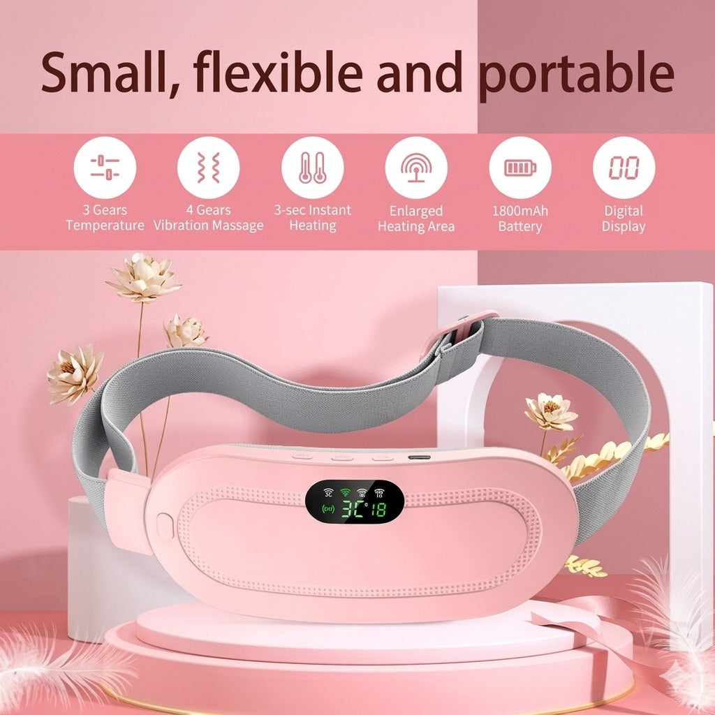 CrampFreeβ’ Instant Period Pain Relief Belt β Heat & Massage Therapy