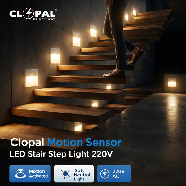 LED light with sensors