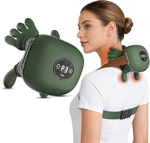 TheraHands neck and shoulder massager worn around the neck for a relaxing massage