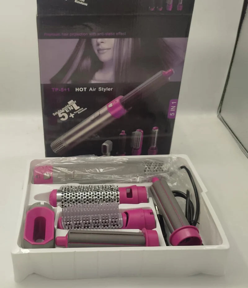 AiraGlow Pro – 5-in-1 Hot Air Styling Brush